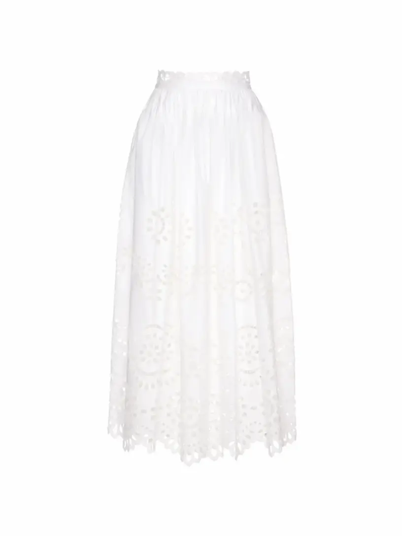 

Юбка макси с вышивкой Dolce&Gabbana, белый