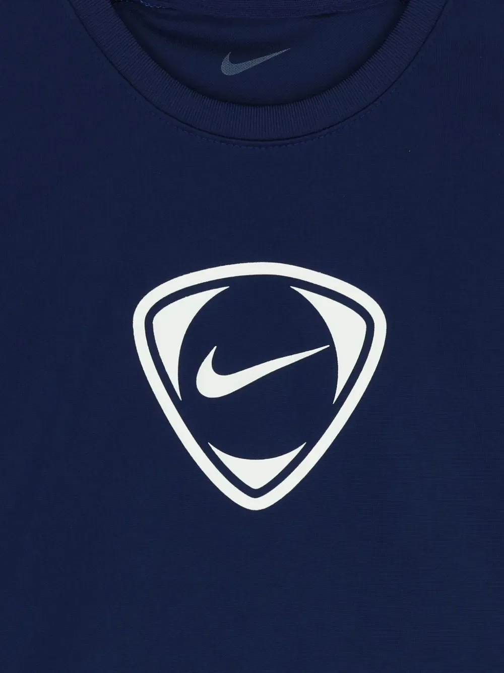 Футболка с круглым вырезом и логотипом Nike Kids, синий — фото 3