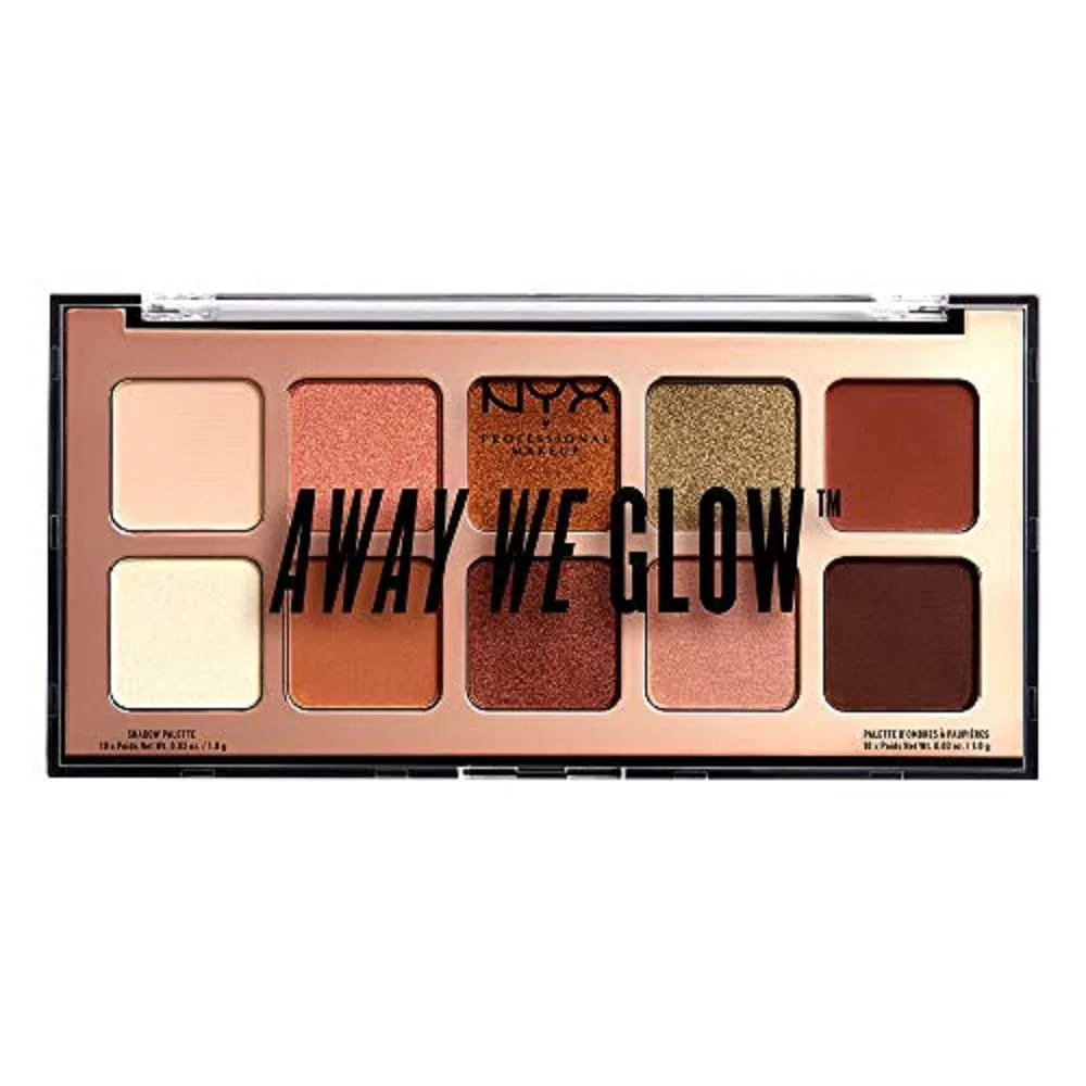 Палетка теней для век NYX Professional Makeup Away We Glow Shadow Palette «Hooked on Glow 02» Nyx Professional Makeup, Hooked On Glow