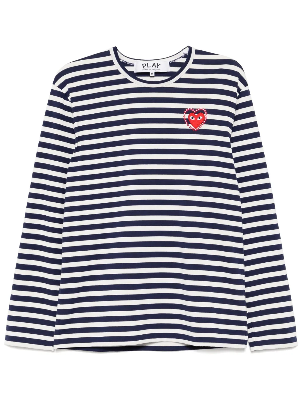 

Полосатая футболка Comme Des Garçons Play, белый