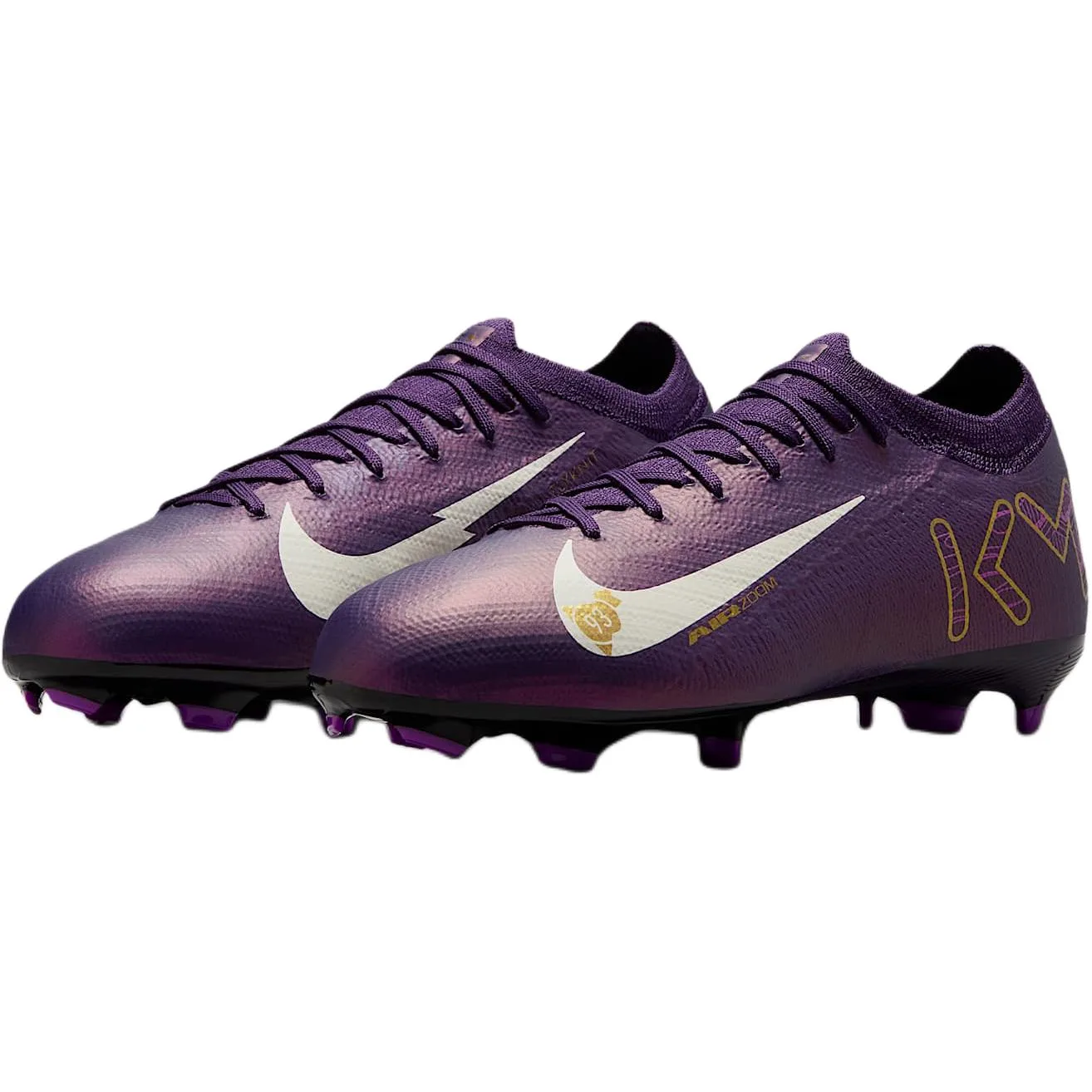 Nike Детские футбольные бутсы Mercurial Vapor 16 Pro Slip Resistant Abrasion Resistant низкие, фуксия, унисекс — фото 4