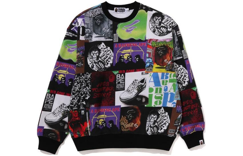 

Толстовка унисекс черная A Bathing Ape, черный