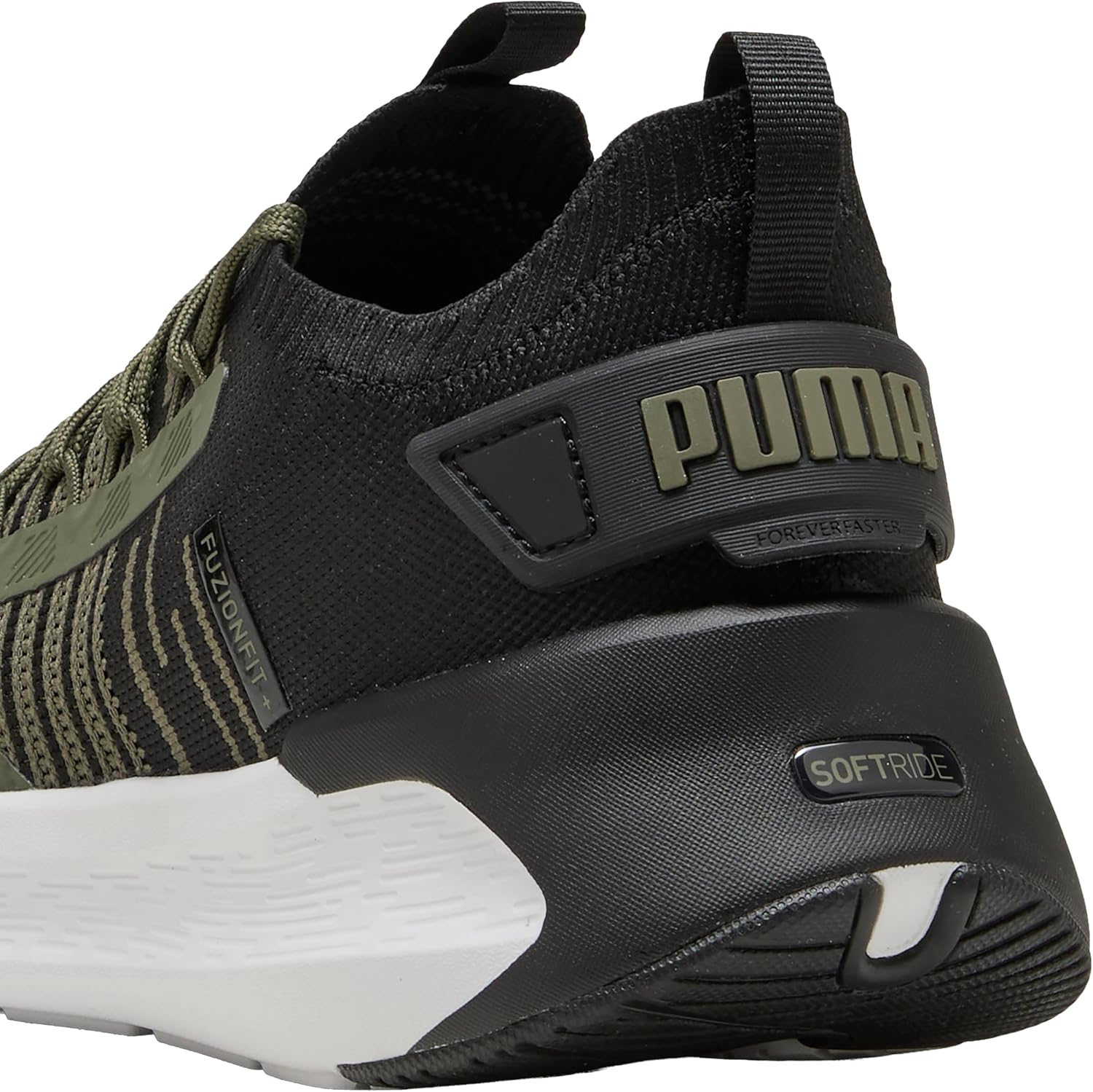 Мужские беговые кроссовки Puma Softride Symmetry Fuzion, черный/серый — фото 2