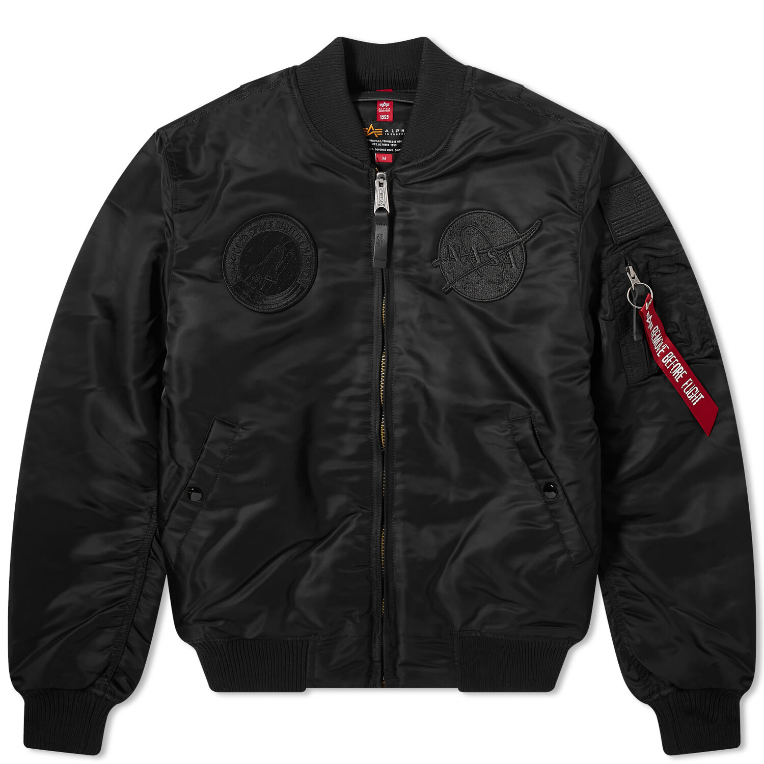 

Куртка бомбер Alpha Industries Ma-1 Vf Nasa, цвет All Black