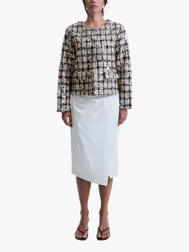 

Твидовый пиджак с блестками James Lakeland, цвет Beige/Multi
