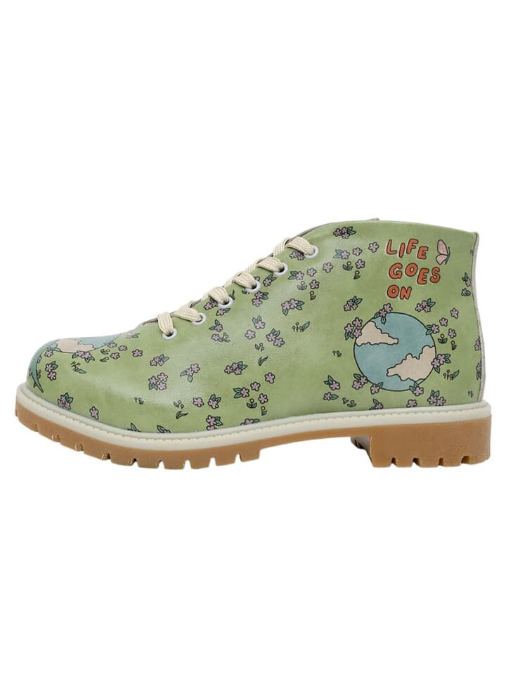 Ботильоны Dogo Shortcut Boots - Life Goes On, зеленый