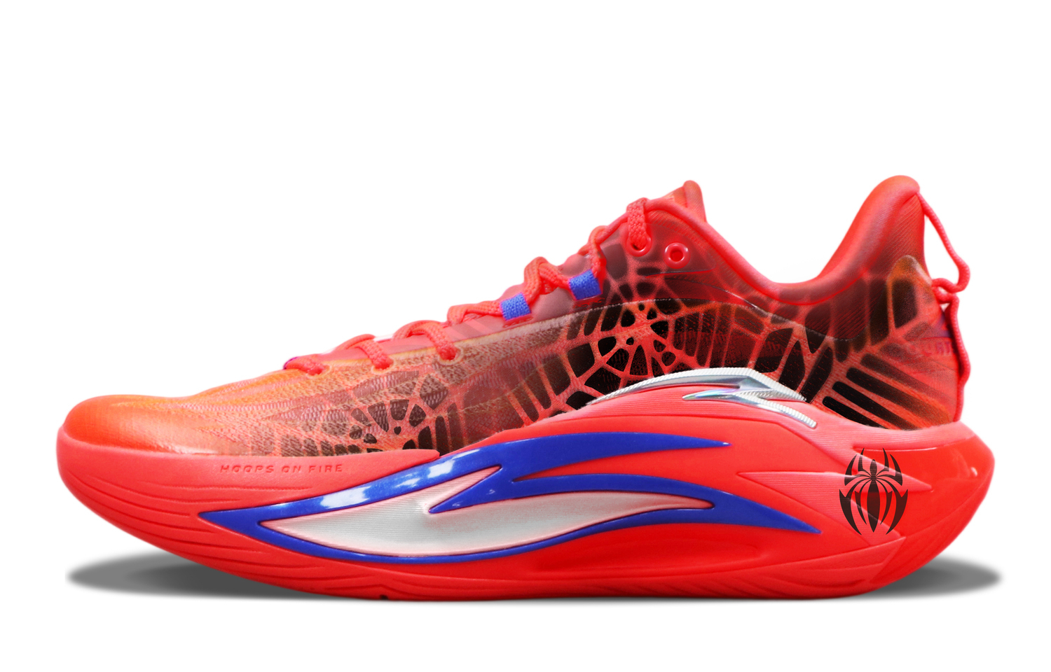

ANTA Амортизирующие баскетбольные кроссовки Shock Wave 7 с противоскользящей подошвой и износостойким покрытием мужские красные, цвет Red