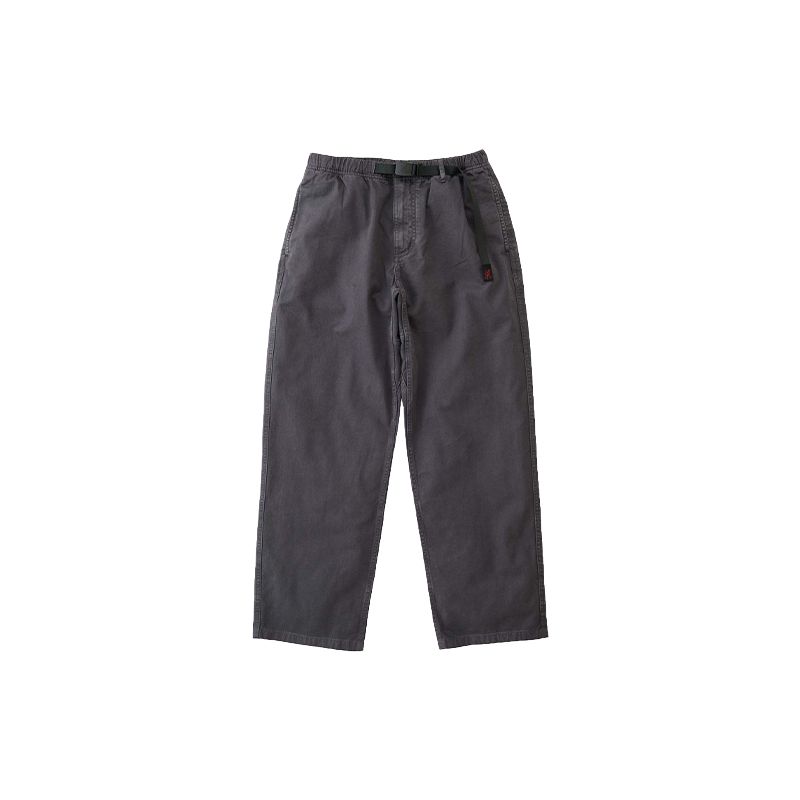 

Хлопковые брюки с поясом на талии Gramicci, серый