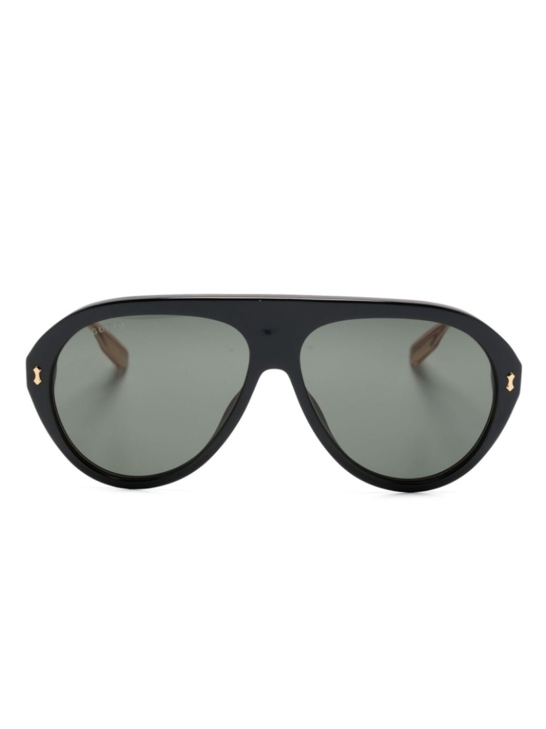 

Gucci Eyewear солнцезащитные очки-пилоты с логотипом, черный