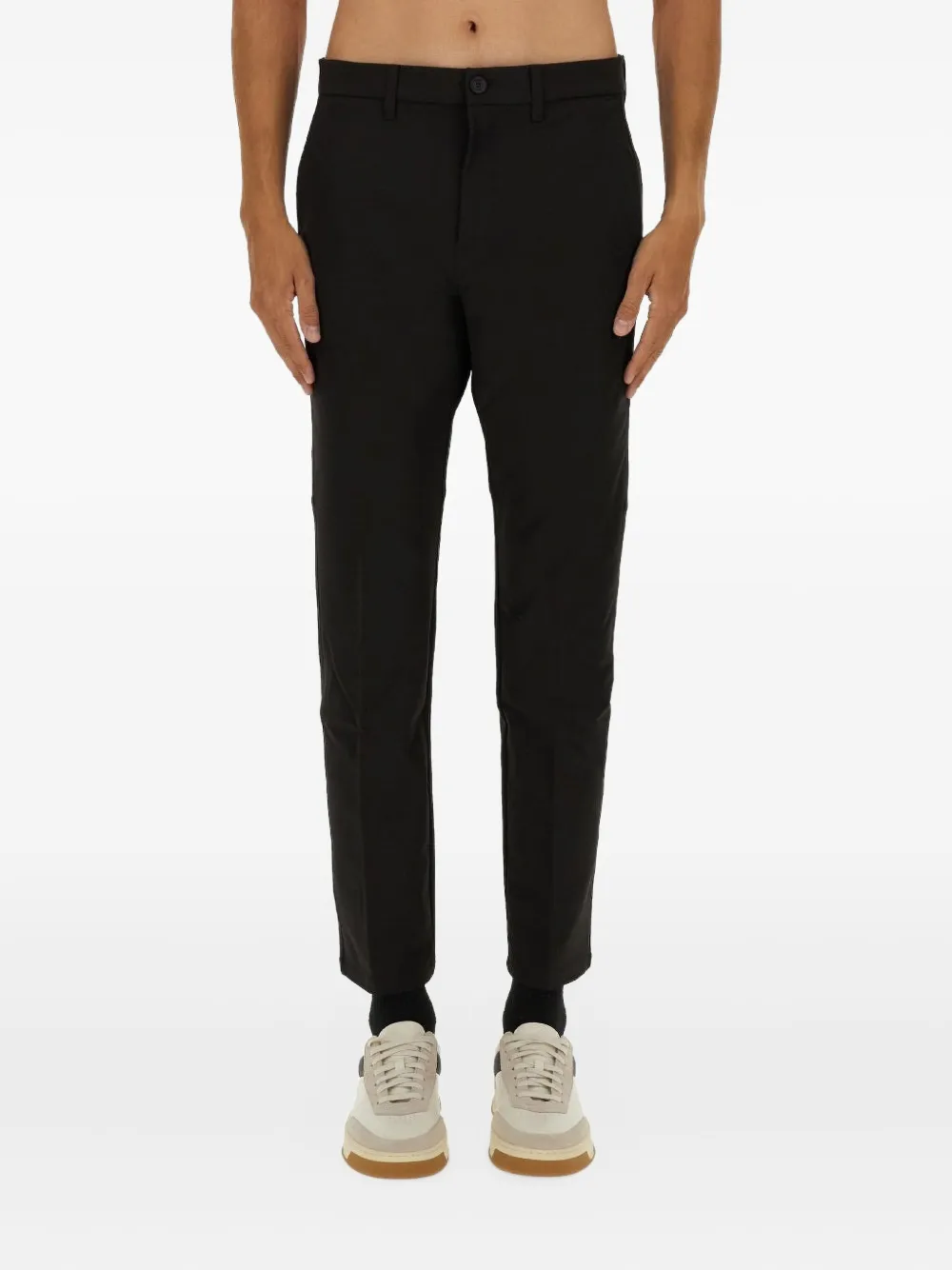 

Брюки на пуговицах Boss, черный