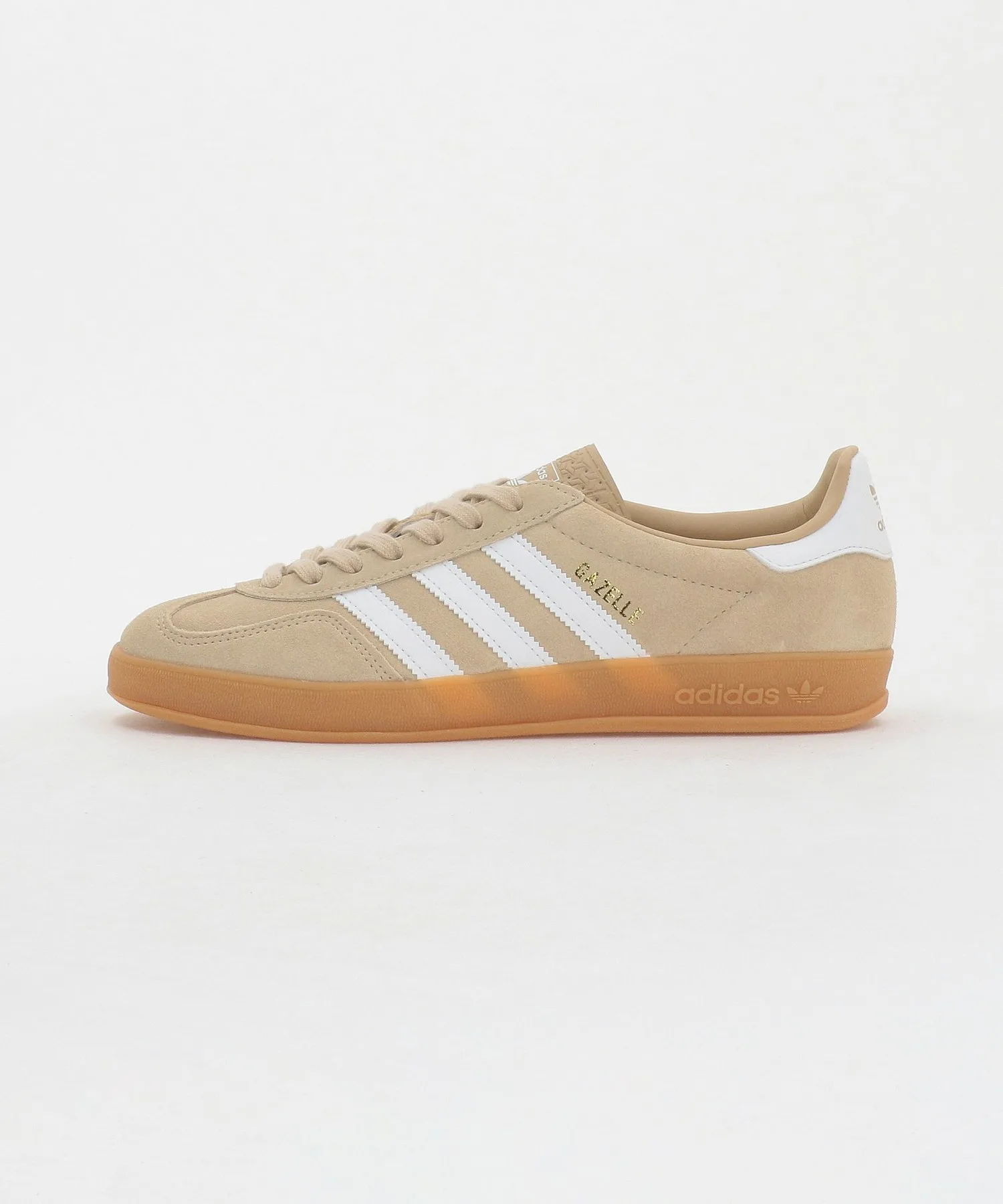 Мужские кроссовки из замши Gazelle Indoor adidas Originals бежевые