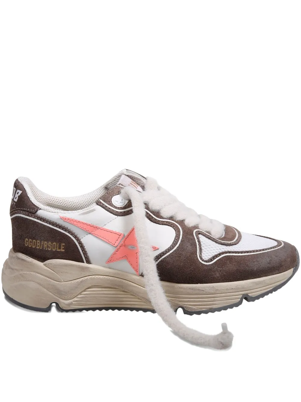 Кеды с панелями и аппликацией в виде звезды Golden Goose, коричневый