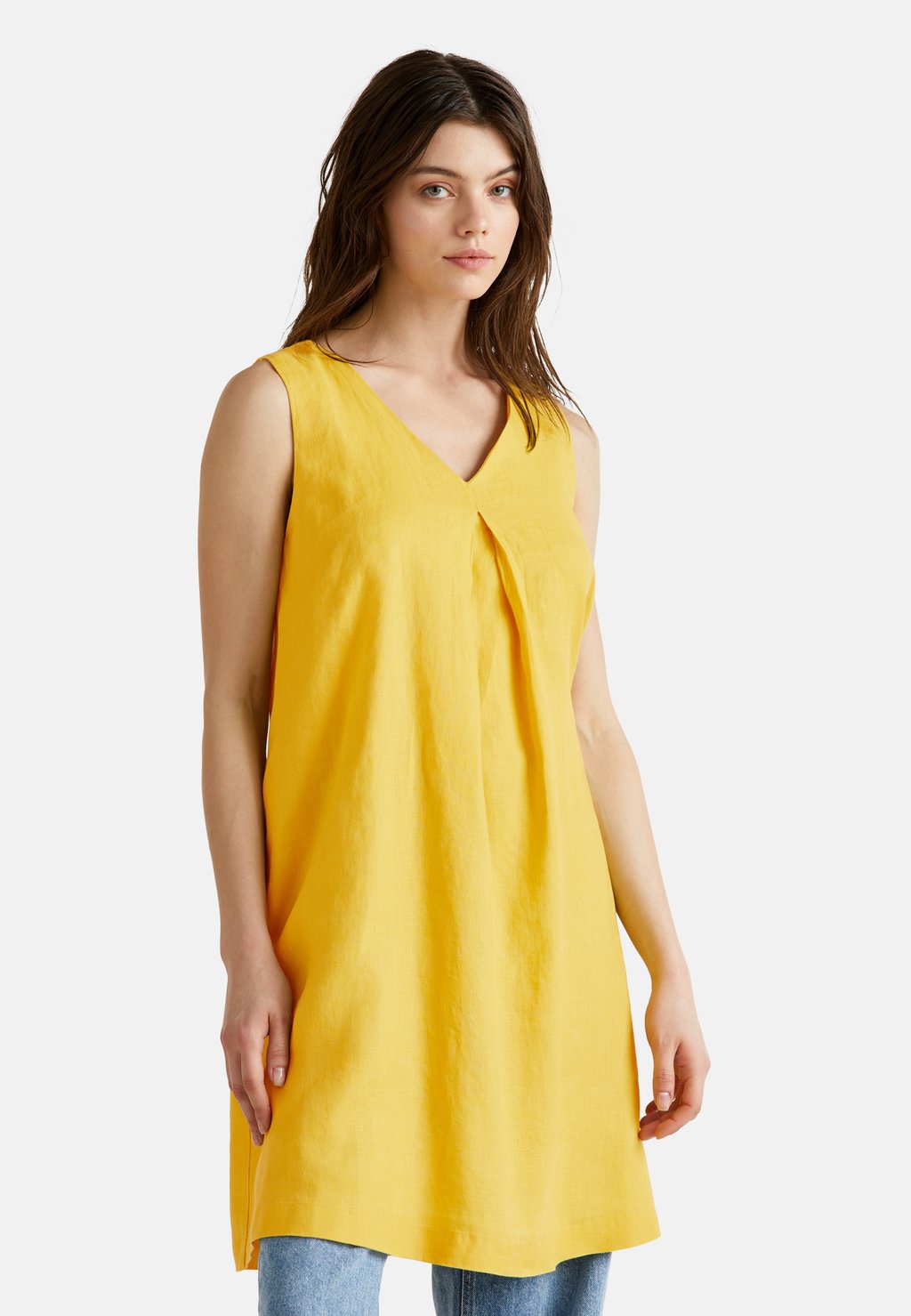 

Повседневное платье SLEEVELESS United Colors of Benetton, желтый
