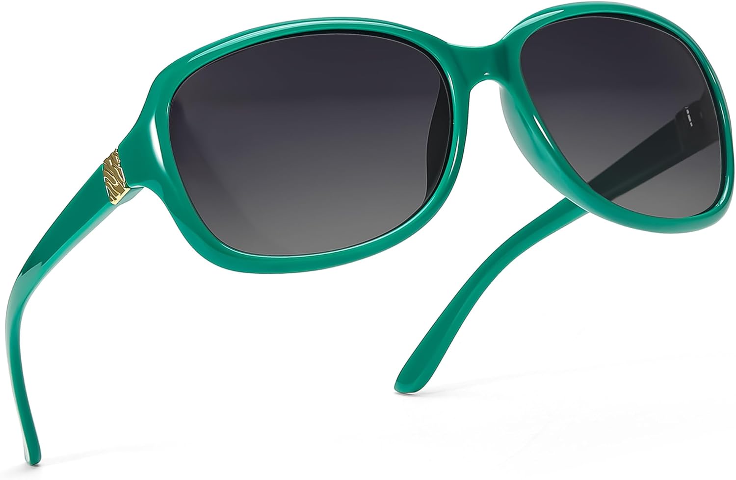 

Поляризованные солнцезащитные очки SIPHEW для женщин | Винтажные квадратные солнцезащитные очки с защитой от УФ-излучения UV400 | Женские солнцезащитные очки с обтекаемой формой, A11 Green Polarized Sunglasses