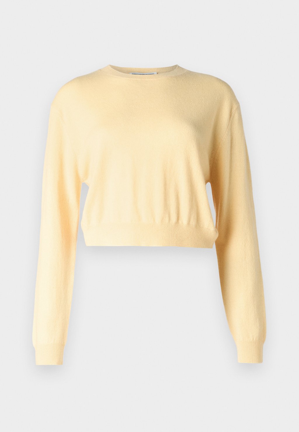 

Джемпер CROP LONG SLEEVE pure cashmere, желтый