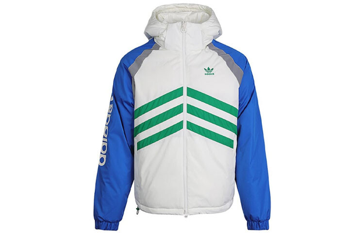 

Пуховик Adidas Originals reversible Stay Warm hooded Reflective, белый