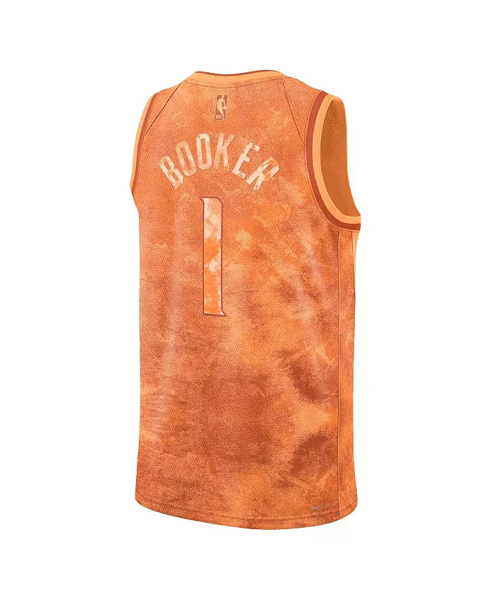 Мужская и женская баскетбольная майка Phoenix Suns Select Series Swingman Девена Букера в оранжевом цвете Nike — фото 4
