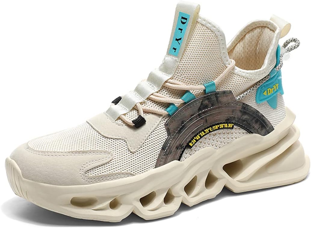 

Мужские модные кроссовки GSIGUL для бега, легкие спортивные кроссовки для мужчин, обувь для тренировок в зале, тенниса, прогулок и повседневного ношения, бежевый