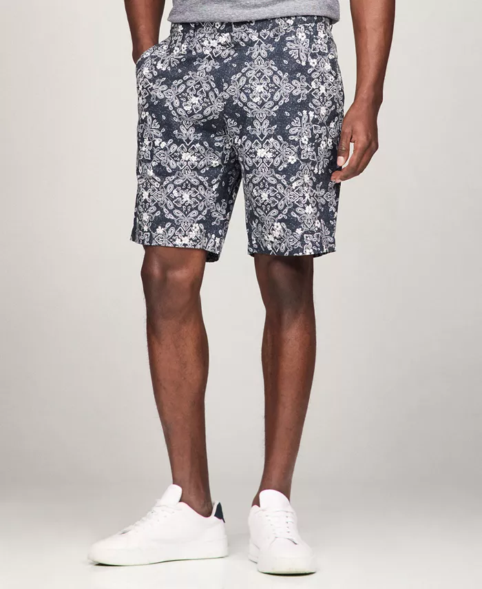 

Мужские шорты Harlem 9" из поплина с узором пейсли Tommy Hilfiger, синий