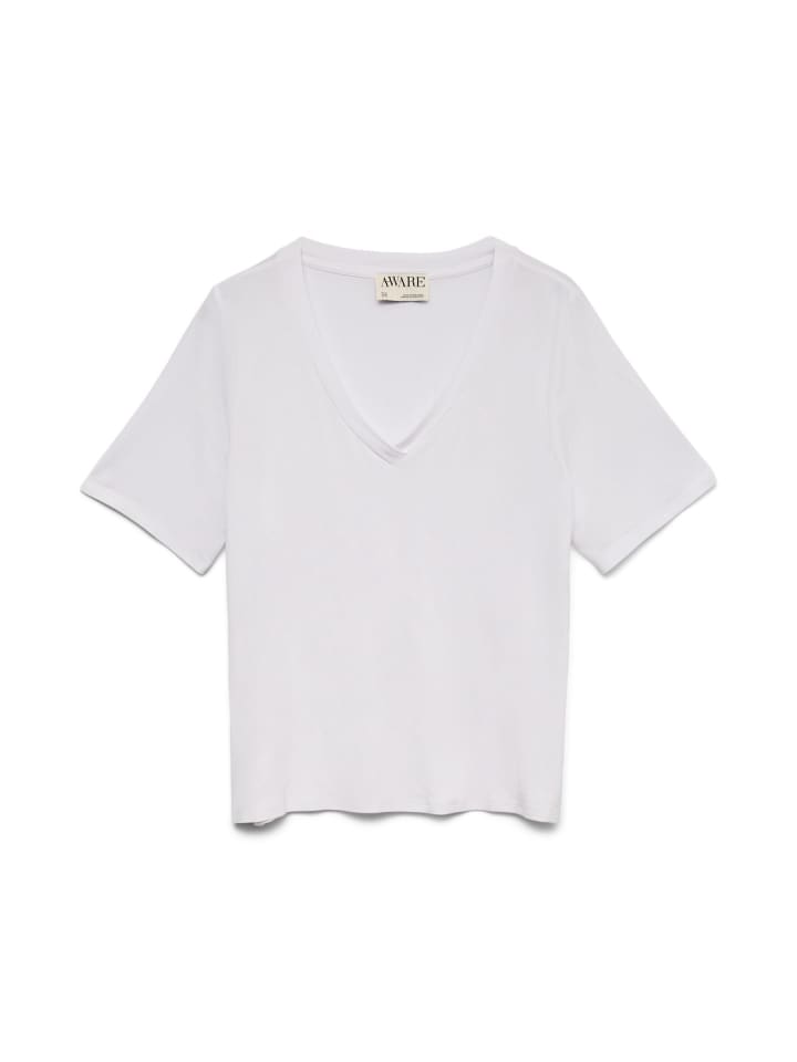 

Vero Moda Футболка ярко-белого цвета, Белый, Vero Moda Футболка ярко-белого цвета