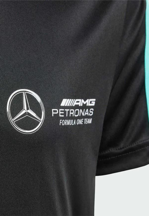 Футболка с принтом команды автоспорта mercedes amg petronas f1 Adidas Originals, Black White — фото 3
