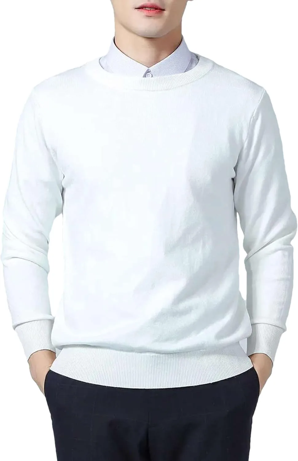 

Мужской свитер Vogrtcc из кашемира, мягкий и теплый, оверсайз