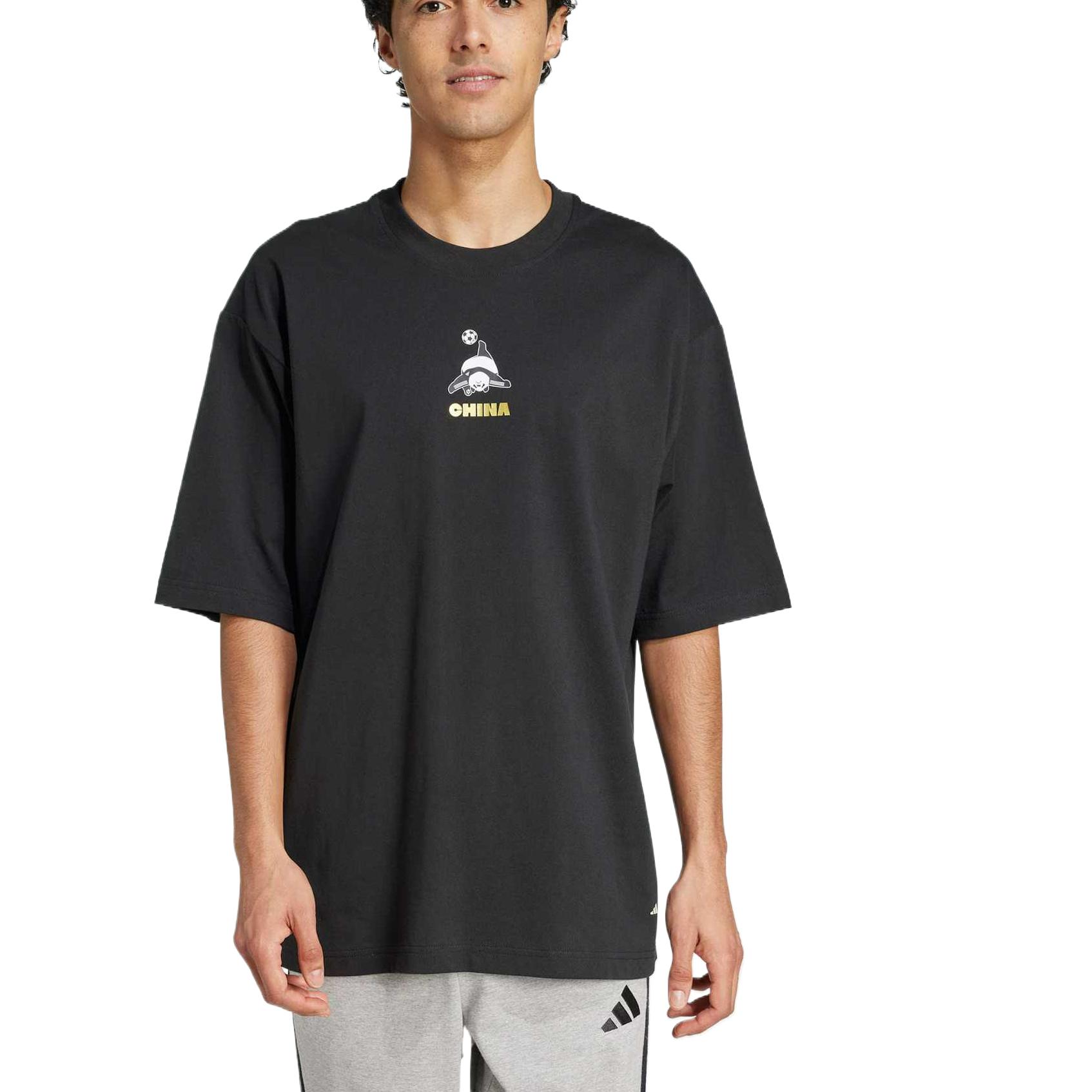 Adidas Футболка M PANDA GOAL T Unisex Black — фото 4