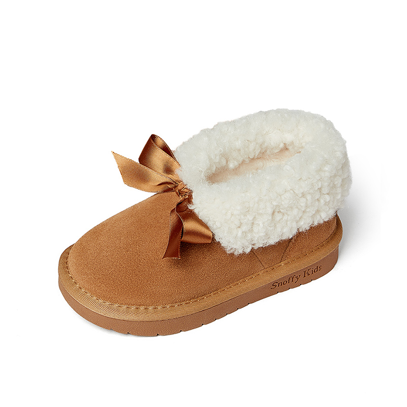 Детские утепленные ботинки Kids Snoffy, серый/коричневый — фото 2