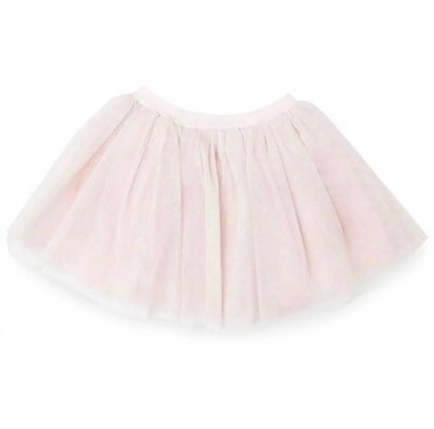 

Юбка для девочек из тюля с блестками в цвете Blush Petit Confection, красный