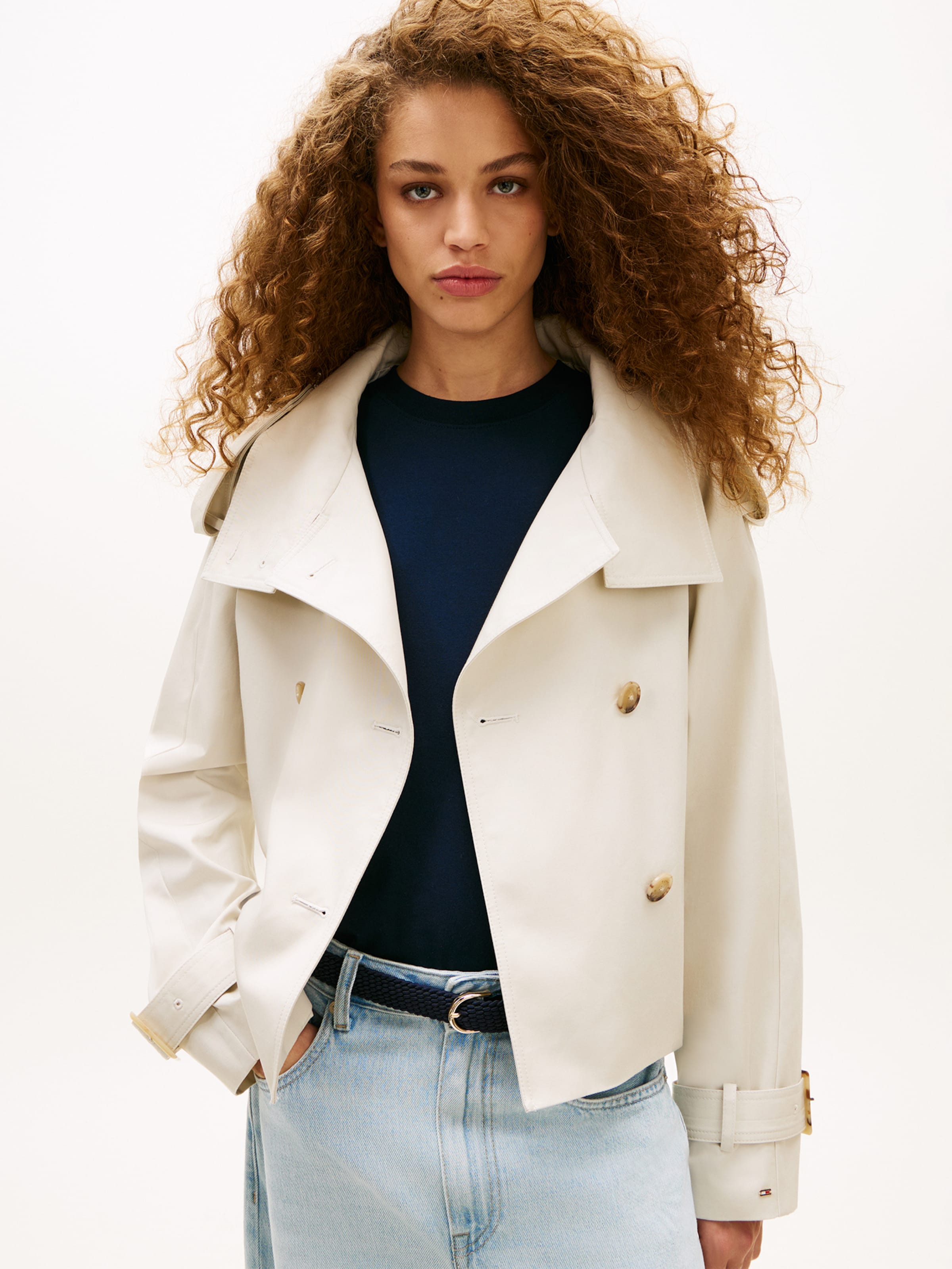 TOMMY HILFIGER Куртка для межсезонья в светло-бежевом цвете — фото 3