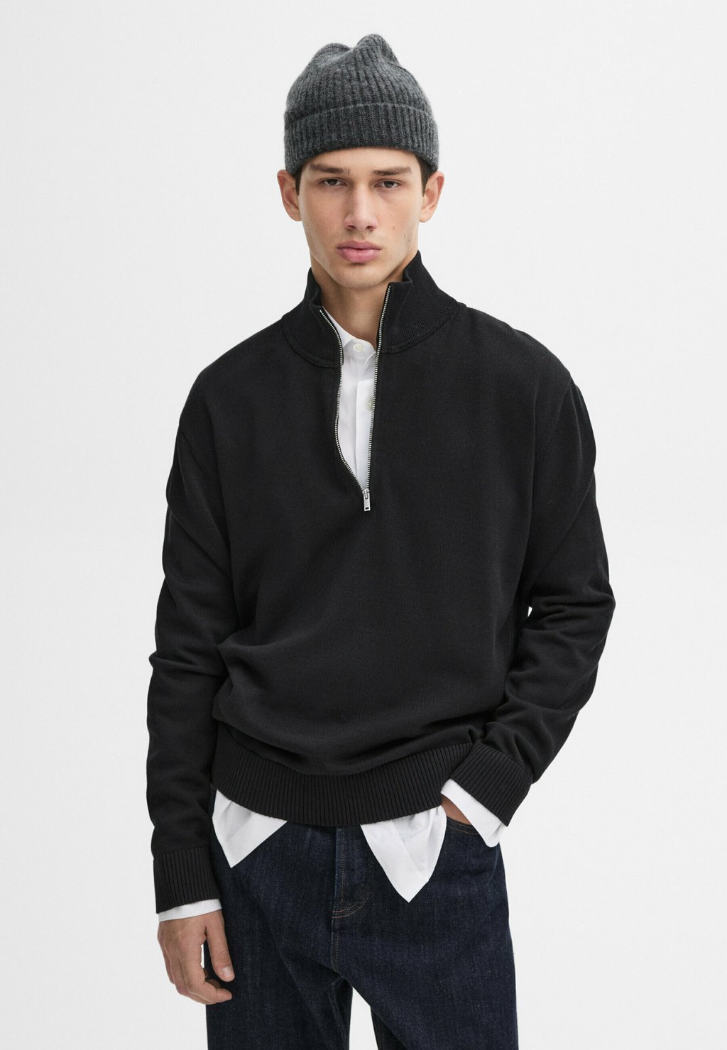 

Джемпер Massimo Dutti, темно-синий