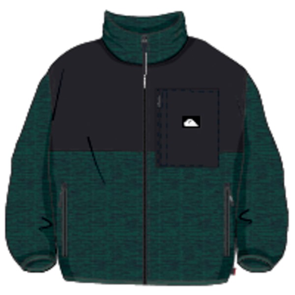 

Флисовая куртка с застежкой-молнией для мелководья Quiksilver, зеленый