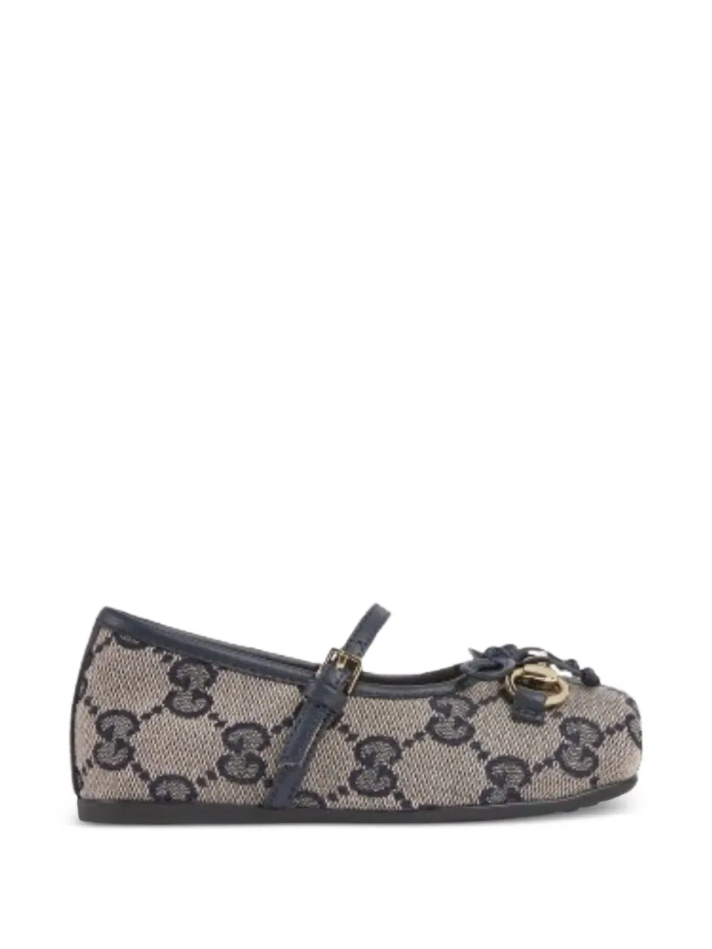 Балетки с логотипом Gucci Kids, нейтральный