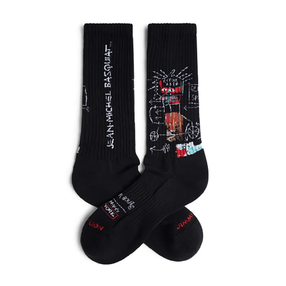 

Носки Jimmy Lion Athletic Basquiat Gem Spa crew, черный