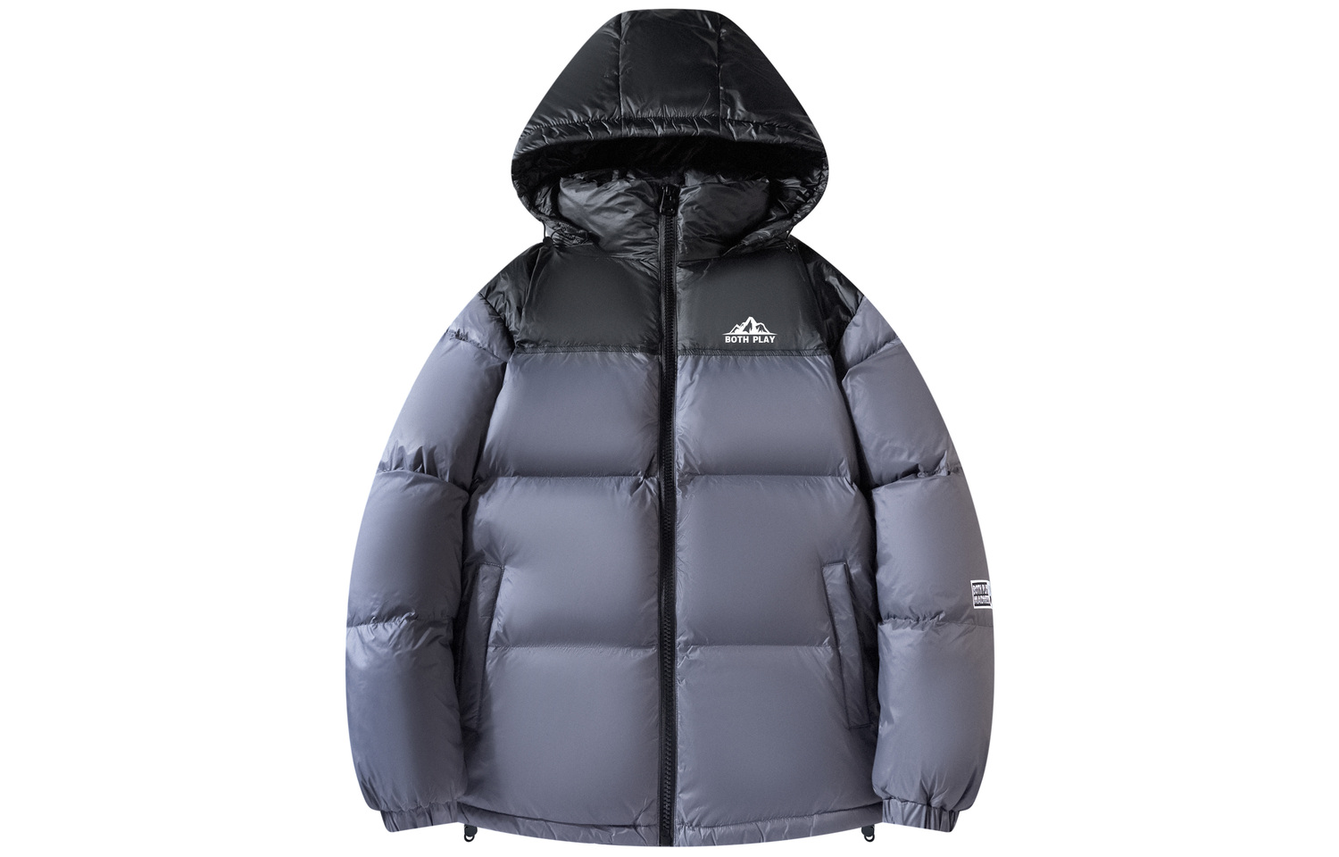 

BOTH PLAY Пуховик Unisex, Dark Gray 90% White Duck Down Style (108)