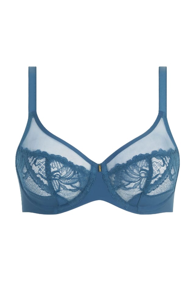 

Кружевной бюстгальтер на косточках Orangerie Dream Chantelle, синий