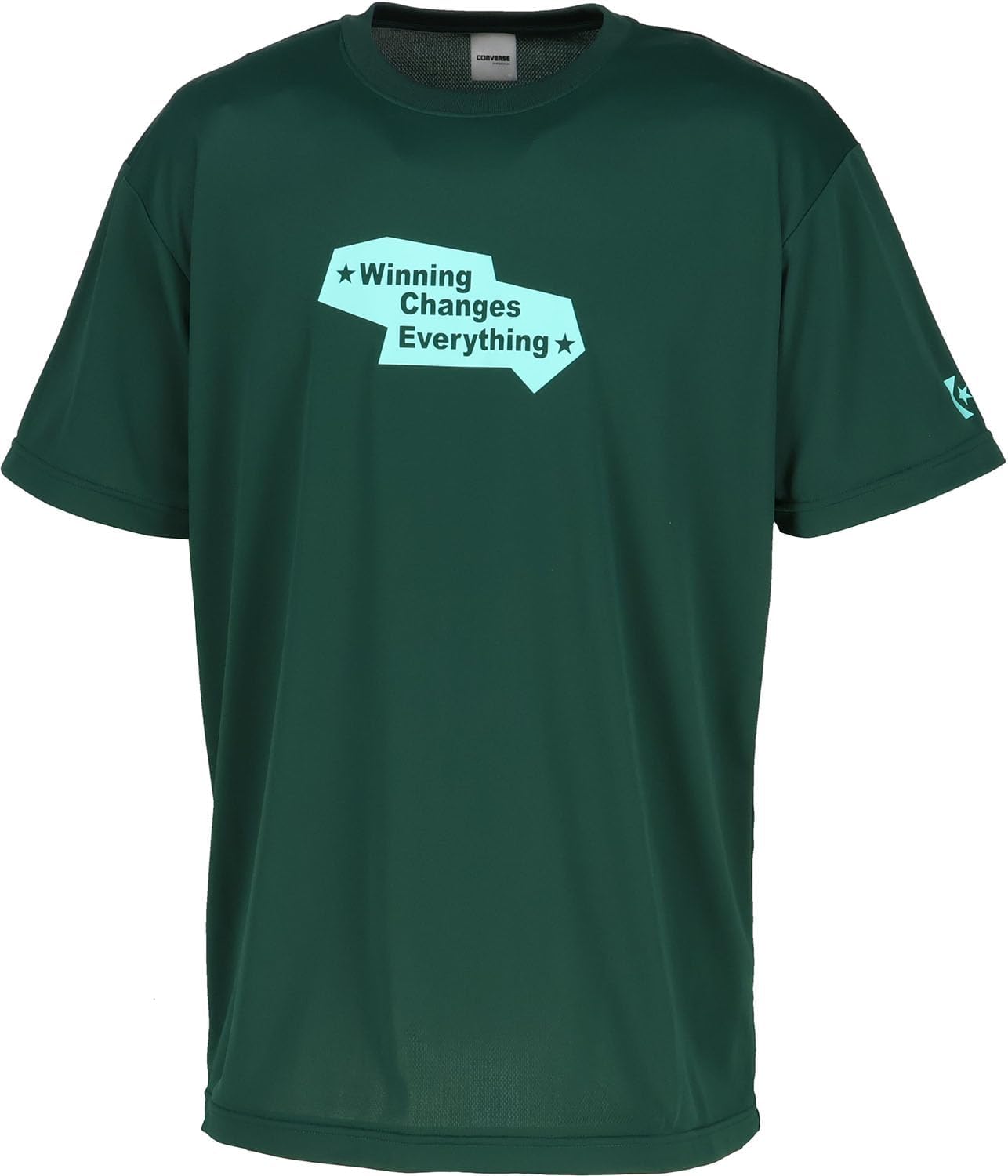 

Баскетбольная футболка Converse CB252362 с коротким рукавом и принтом, влагоотводящая, быстросохнущая, унисекс, зеленый