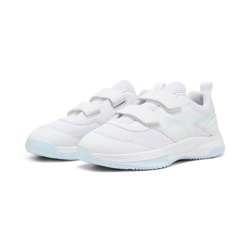 

Varion II Кроссовки для занятий спортом в помещении Молодежные PUMA White Light Aqua Blue