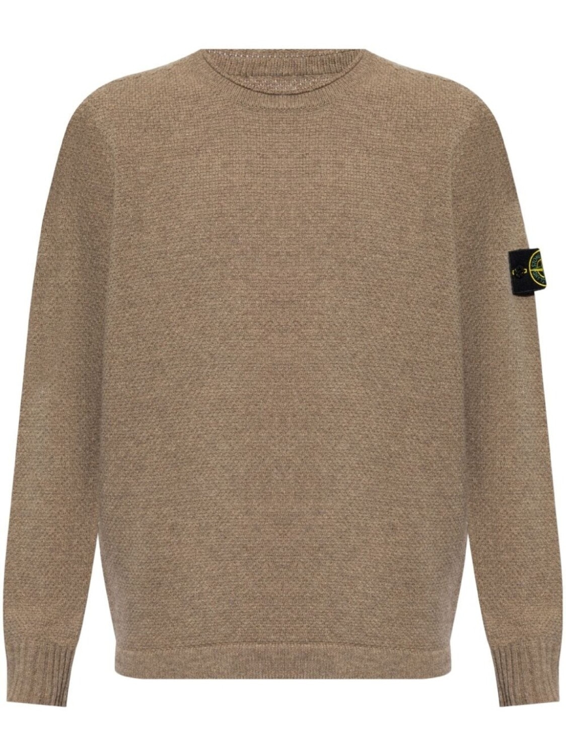 

Stone Island джемпер с круглым вырезом и значком компаса, коричневый