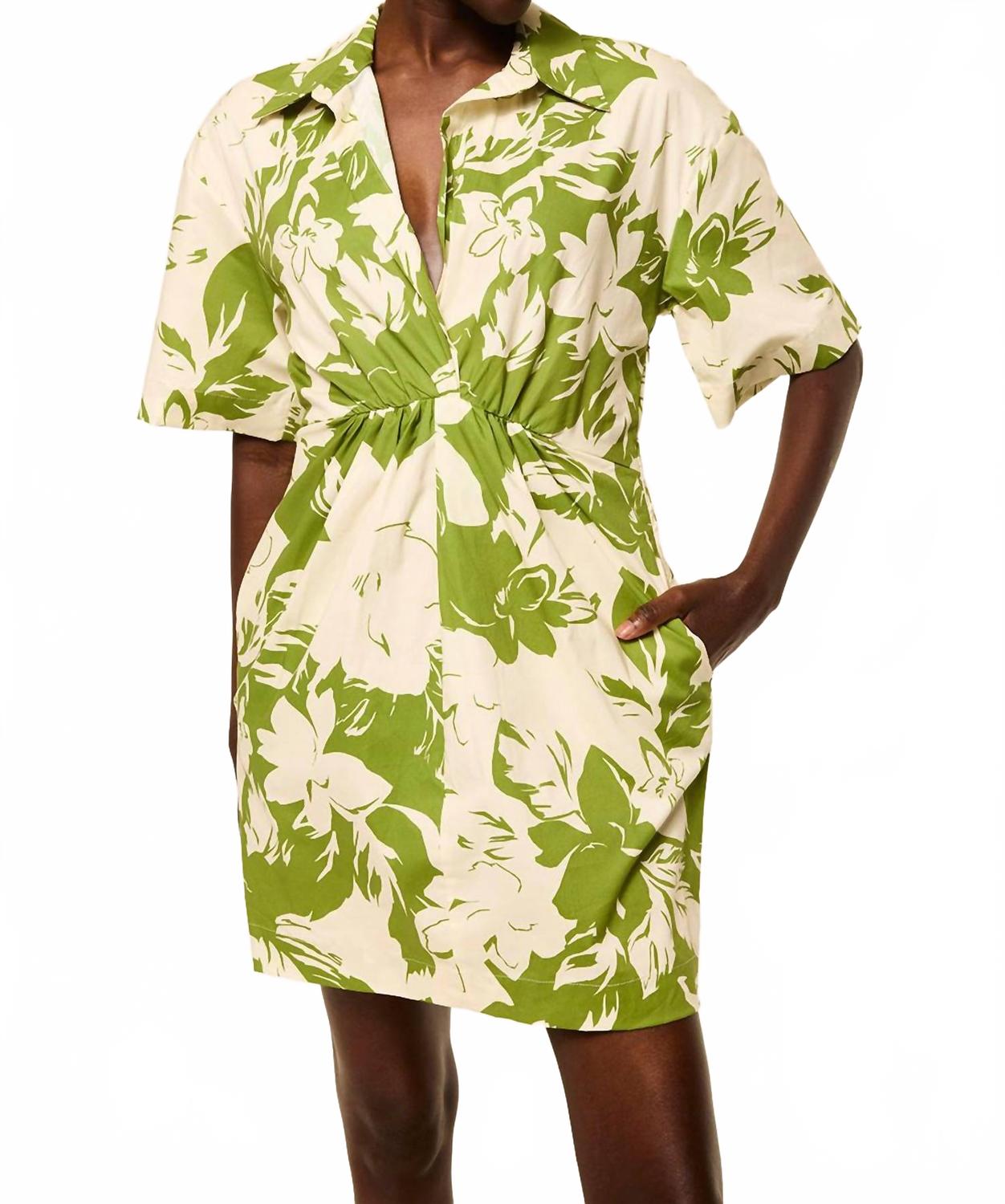 

Платье мини Rahab в зеленом богине из поплина Misa Los Angeles