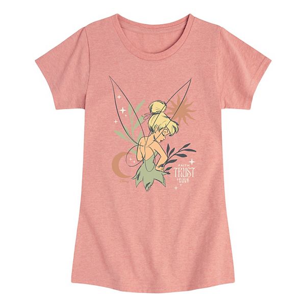 

Футболка с принтом Tinkerbell Sun & Moon для девочек 7-16 лет Disney, Desert Pink