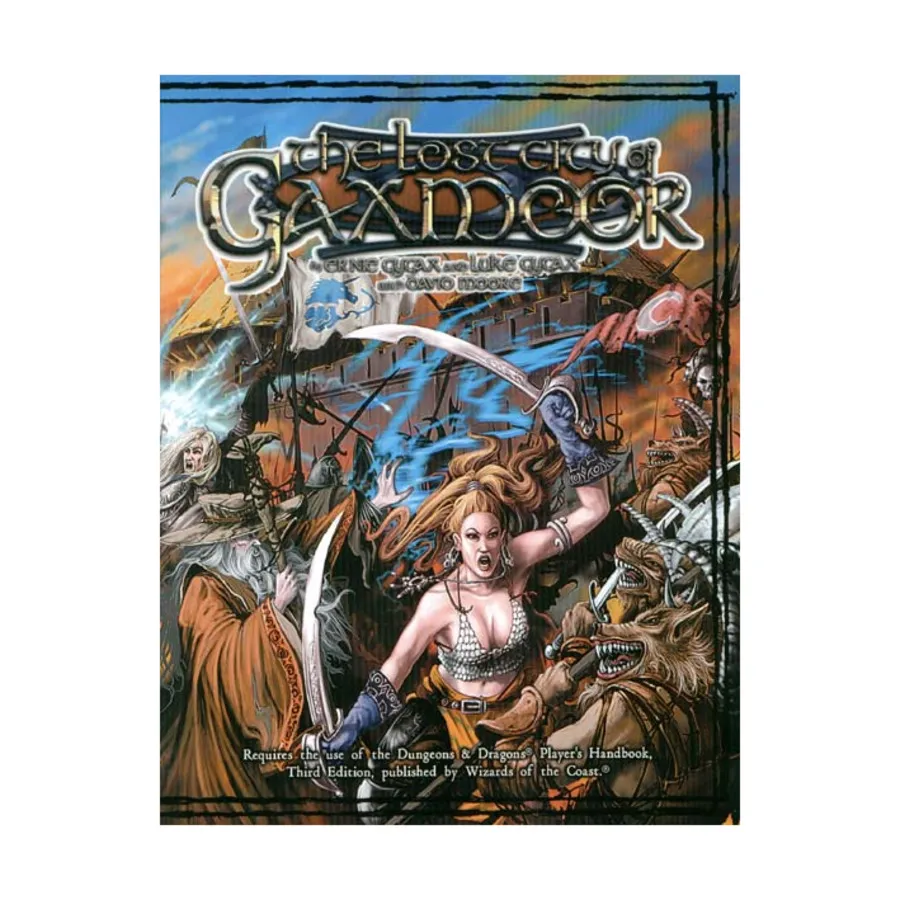 

Lost City of Gaxmoor, Gygaxian Fantasy Worlds (Troll Lord Games) (d20), мягкая обложка