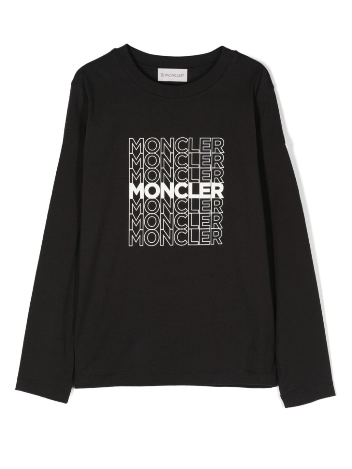 

Moncler Enfant футболка с логотипом, черный