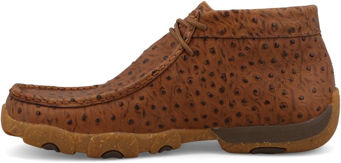Мужские мокасины Twisted X Chukka Driving Moc, с мокасиновым носком и подошвой CellSole, Cognac — фото 2