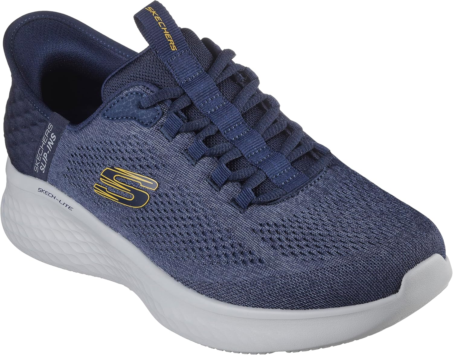 Мужские кроссовки Skechers Skech-lite Pro Primebase с легким надеванием без использования рук, темно-синий — фото 2