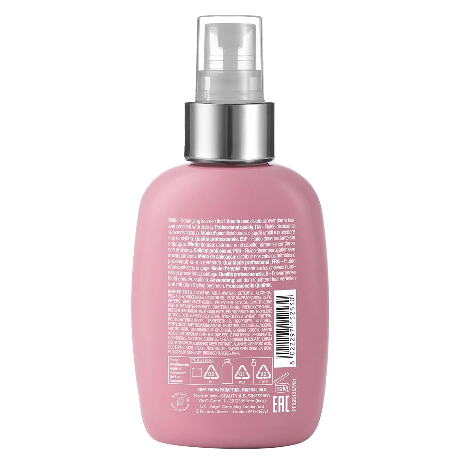 Несмываемый флюид для сухих волос «Semi Di Lino Moisture Nutritive Detangling Fluid» от ALFAPARF Alfaparf Milano — фото 2