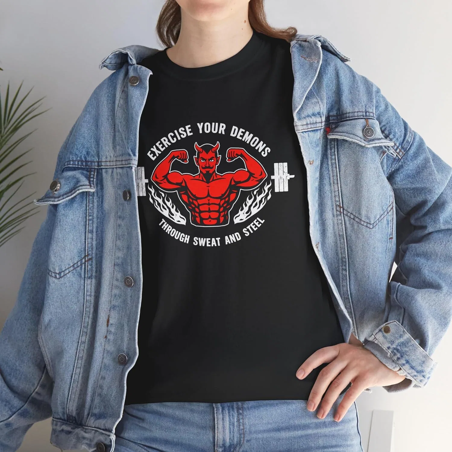 Футболка Bodybuilding Motivation Apparel Fitness Tee, Black — фото 3