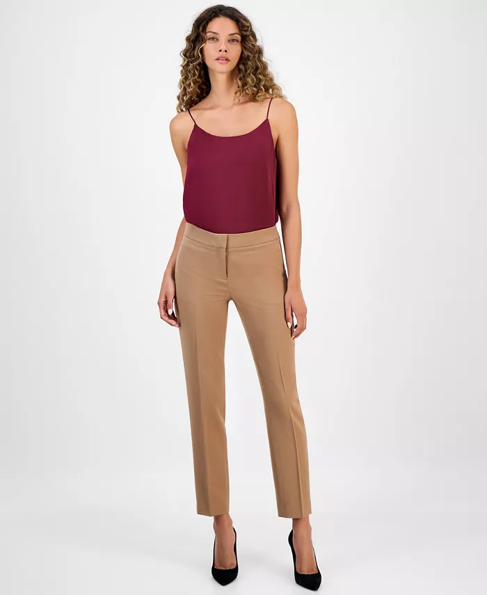 

Женские брюки прямого кроя Bi-Stretch, созданные для Macy's Bar Iii, загар/бежевый