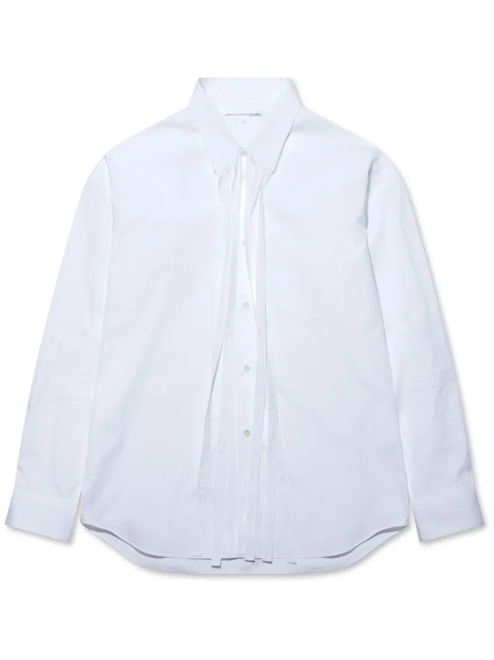 

Рубашка с длинными рукавами и бахромой Comme Des Garçons Shirt, белый