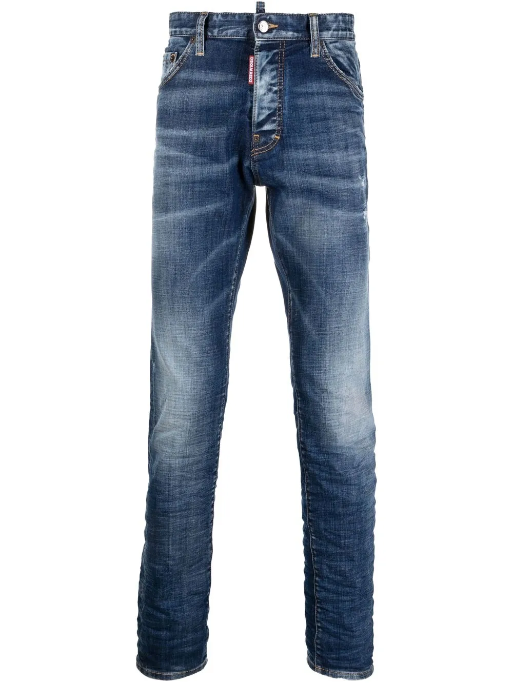 

Джинсы скинни с эффектом потертости DSQUARED2, синий